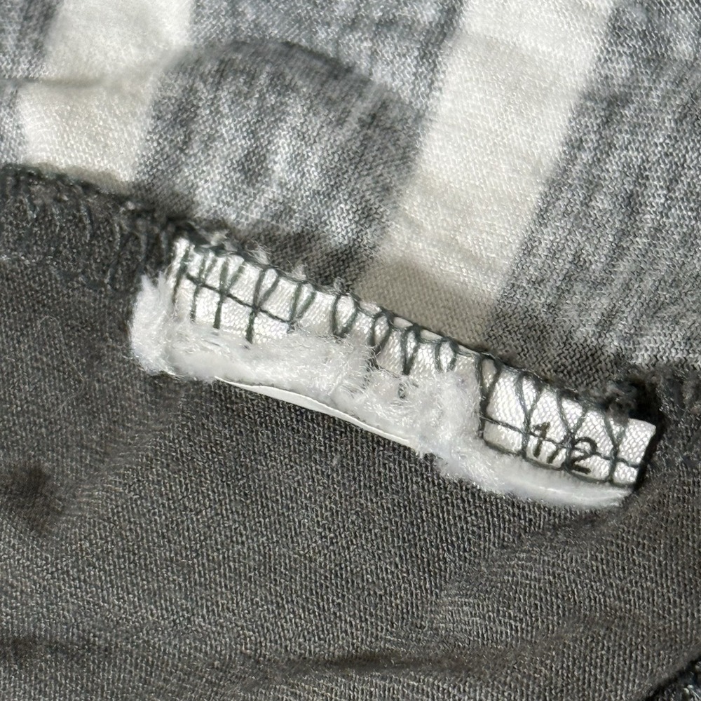Gap Maternity Top Women's Size S Grey White Stripe Black Floral Design Soft - Picture 7 of 11